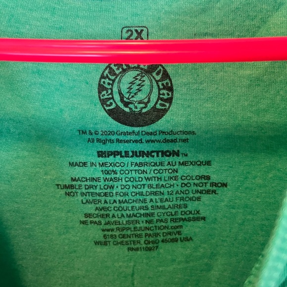 Greatful dead Boston 1973 green band tee shirt men’s 2XL - Picture 4 of 5